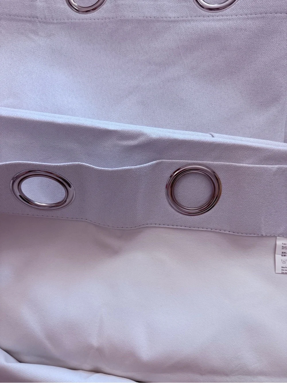 White Grommet Room Darkening Curtain Panels 52” x 84” 4 panels
